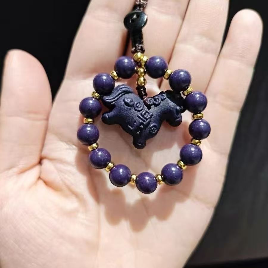 Scented Incense Bead Pendant, Car Hanging, Keychain, Bag Charm, Horse Zodiac Gift for Men & Women — View 4