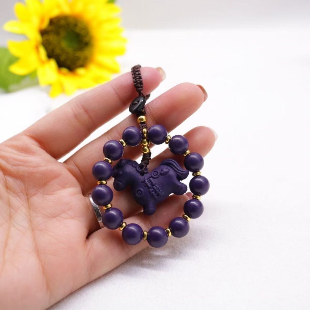 Scented Incense Bead Pendant, Car Hanging, Keychain, Bag Charm, Horse Zodiac Gift for Men & Women — View 3