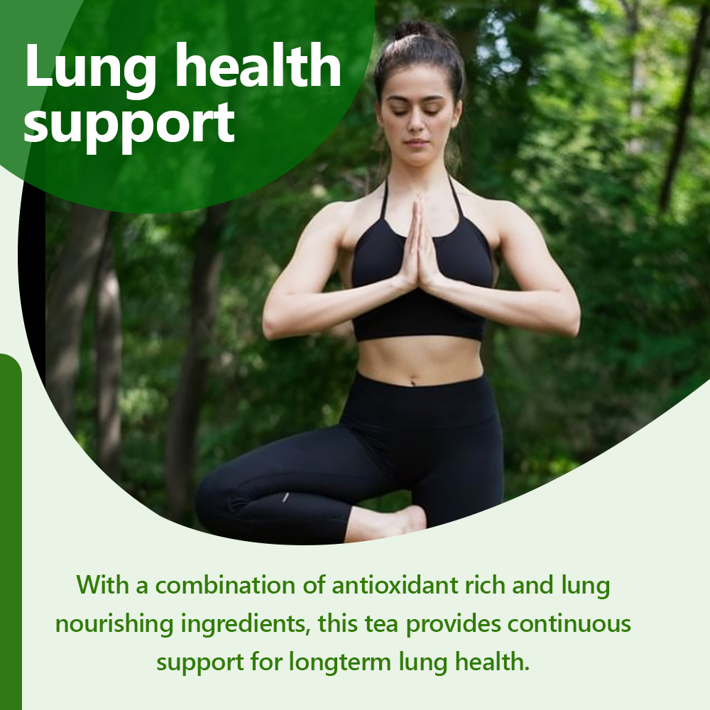 Caffeine-Free Lung Care Herbal Tea, Premium Gardenia Honeysuckle Chrysanthemum Cassia Seed Tea Bags, Gentle Respiratory Support & Internal Cooling Daily Wellness Drink — View 8