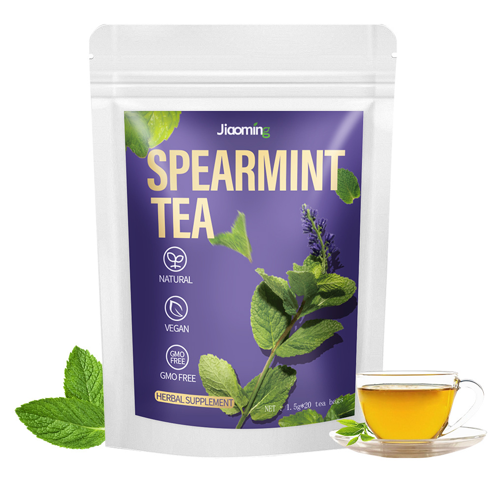 Pure Spearmint Herbal Tea Bags, Natural Caffeine-Free Refreshing Wellness Tea, Gentle Digestive Support & Mouth Freshening Tea for Daily Relaxation — View 1