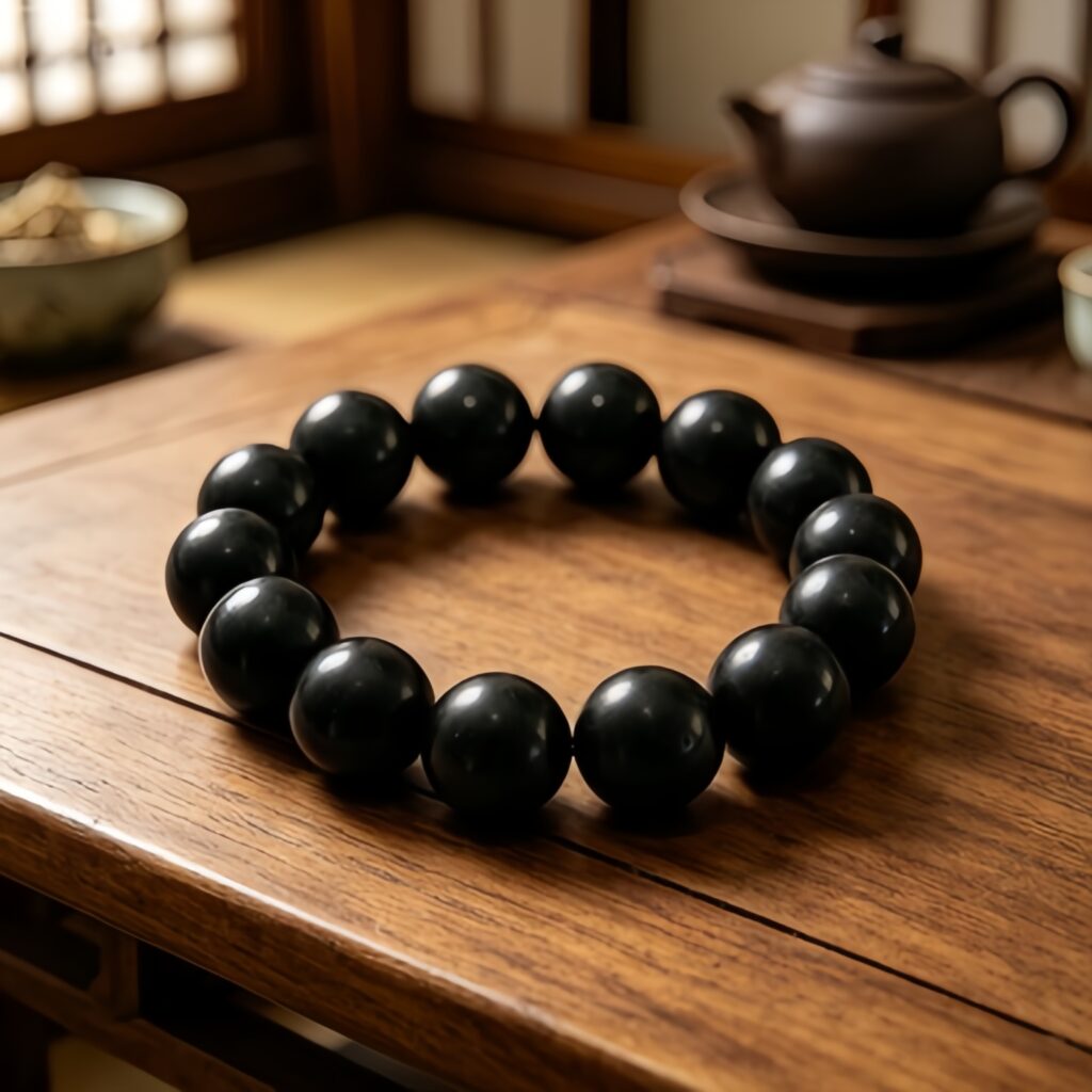 15mm Four Symbols Ritual Incense Bracelet | Mental Clarity & Positive Energy — View 1