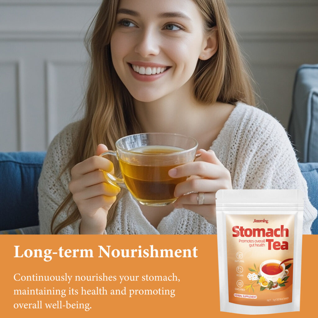 Caffeine-Free Stomach Support Herbal Tea Bags, Premium Hericium Erinaceus Clove Sea Buckthorn Formula, Gentle Gut Soothing, Daily Stomach Comfort & Digestive Balance Tea for Adults — View 4