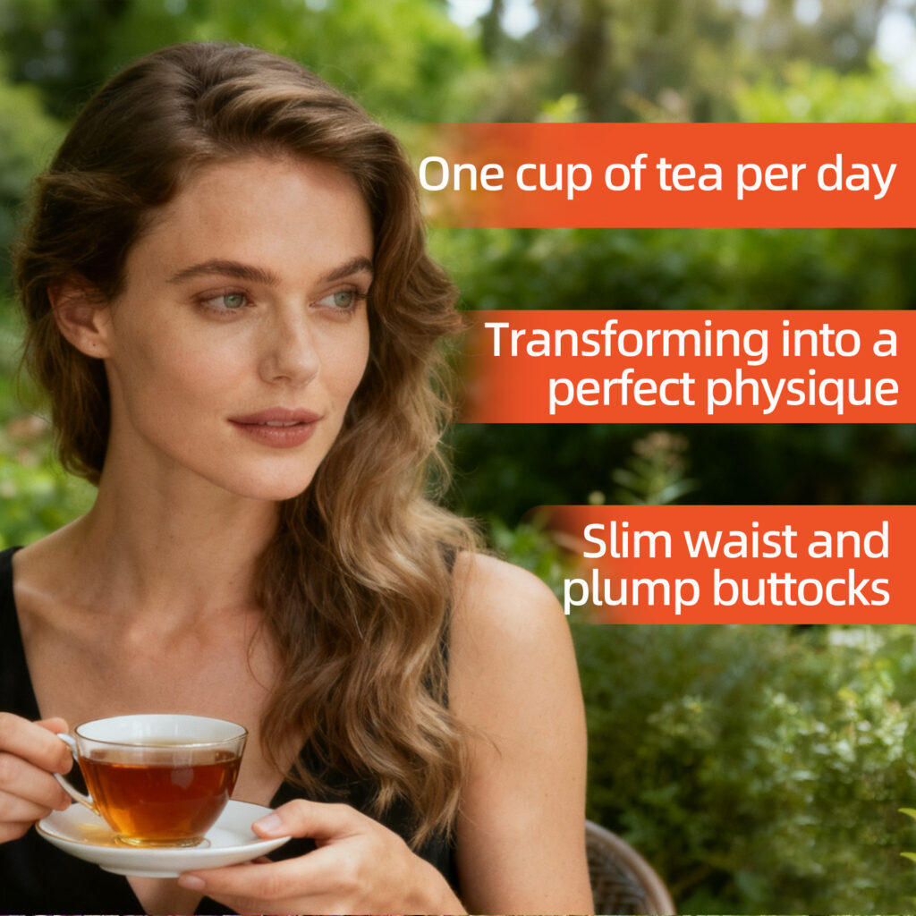 Caffeine-Free Hip Up Herbal Tea Bags, Natural Plant Body Shaping & Hip Curve Maintenance Tea, Gentle Daily Figure Wellness Drink for Female Body Management — View 3