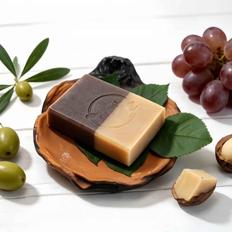 Traditional Chinese Herbal Face Soap, Yurongsan Botanical Cold Process Soap with Natural Plant Oils, Anti-Dryness Smoothing Cleansing Bar &mdash; View 3
