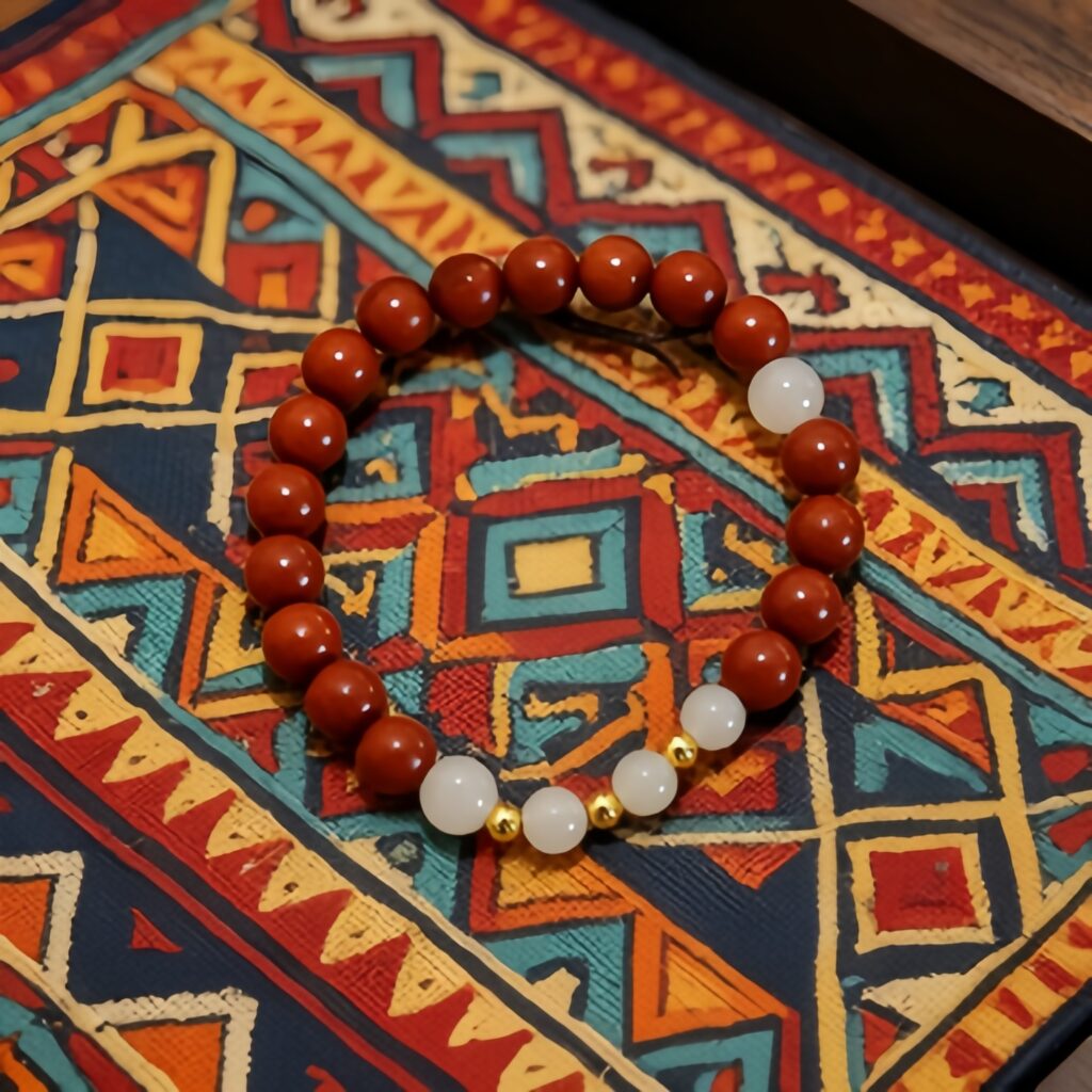 8mm Clear Crystal Osmanthus Purifying Bracelet | Gentle Mood Cleansing Aroma — View 1