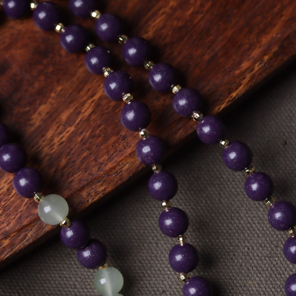 Traditional Herbal Aromatherapy Necklace | Handmade Lotus Incense Bead Pendant — View 4