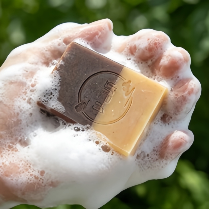 Traditional Chinese Herbal Face Soap, Yurongsan Botanical Cold Process Soap with Natural Plant Oils, Anti-Dryness Smoothing Cleansing Bar &mdash; View 4