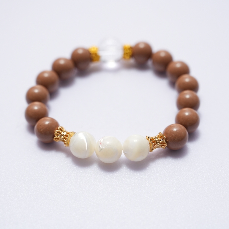 Handmade Agarwood Herb Mala Bracelet 18 Pure Natural No Additive Herb Beads Clarity Purify Negative Energy Calm Mind &mdash; View 3