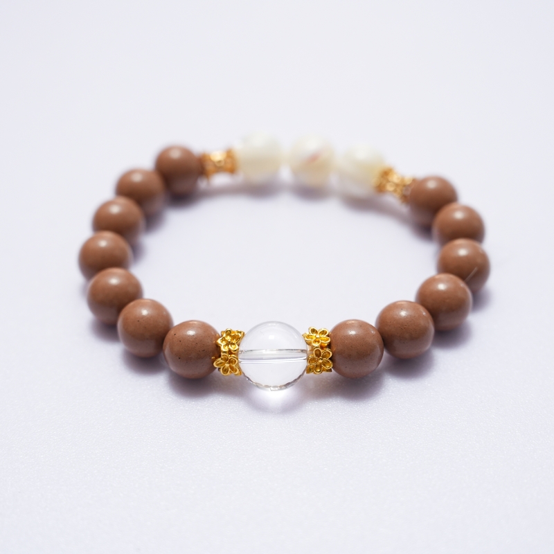 Handmade Agarwood Herb Mala Bracelet 18 Pure Natural No Additive Herb Beads Clarity Purify Negative Energy Calm Mind &mdash; View 4