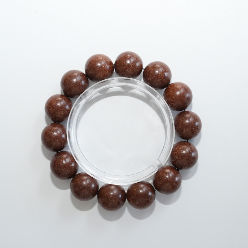 15mm Ginseng Vitality Incense Bracelet | Herbal Energy Nourishing Jewelry &mdash; View 4