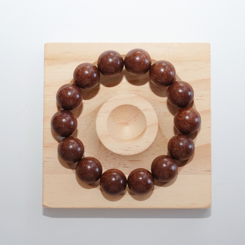 15mm Ginseng Vitality Incense Bracelet | Herbal Energy Nourishing Jewelry &mdash; View 5