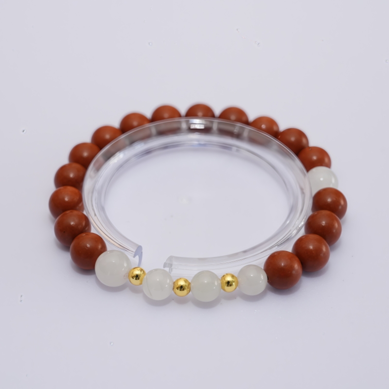 8mm Clear Crystal Osmanthus Purifying Bracelet | Gentle Mood Cleansing Aroma — View 3