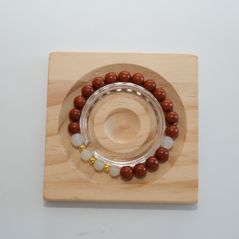 8mm Clear Crystal Osmanthus Purifying Bracelet | Gentle Mood Cleansing Aroma — View 5