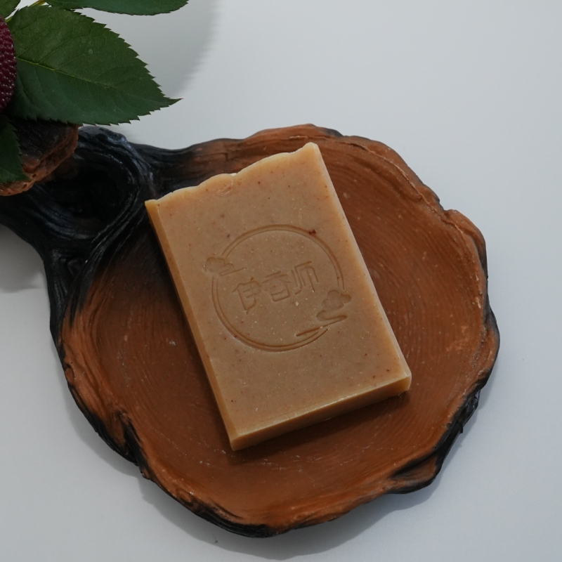 Handmade Moutan Bark Herbal Cold Process Soap, Peony Infused Oil Cleansing Bar, Natural Botanical Face Soap For Blemish & Acne Prone Skin, Balancing Moisture Bar &mdash; View 5