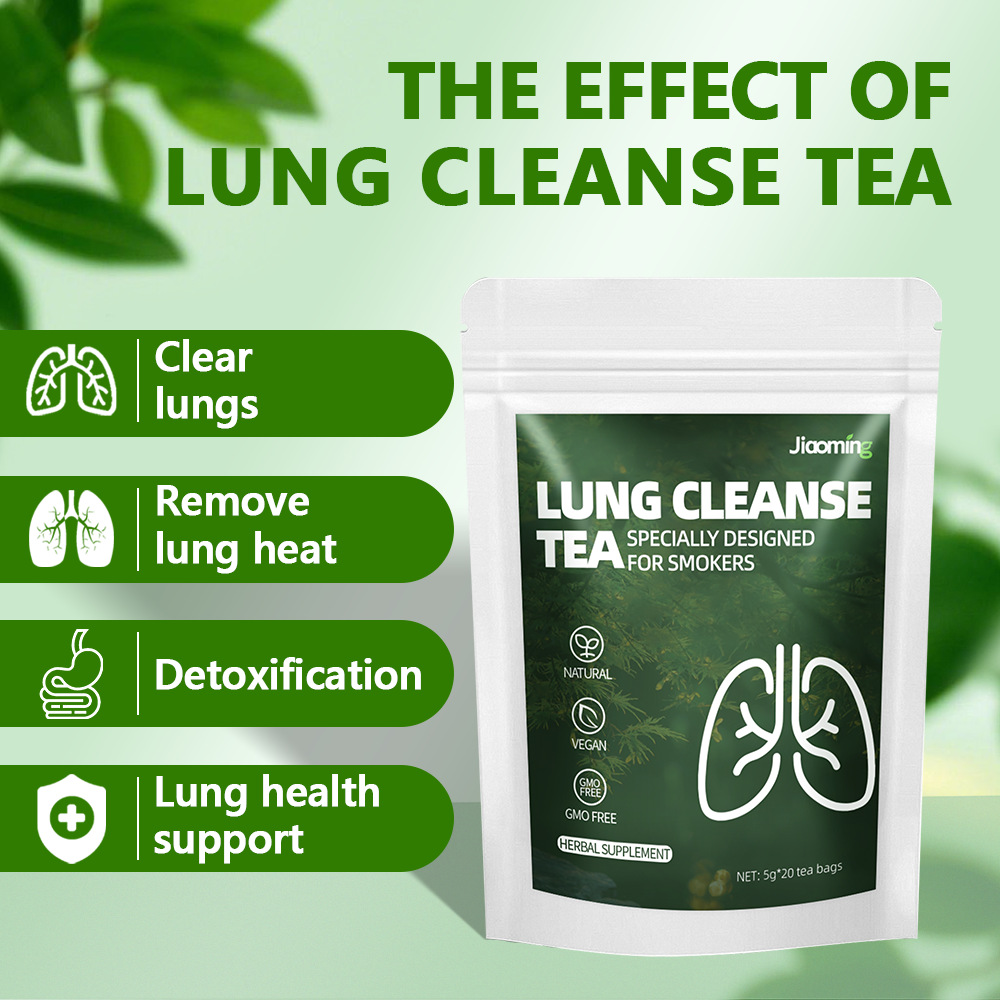 Caffeine-Free Lung Care Herbal Tea, Premium Gardenia Honeysuckle Chrysanthemum Cassia Seed Tea Bags, Gentle Respiratory Support & Internal Cooling Daily Wellness Drink — View 3