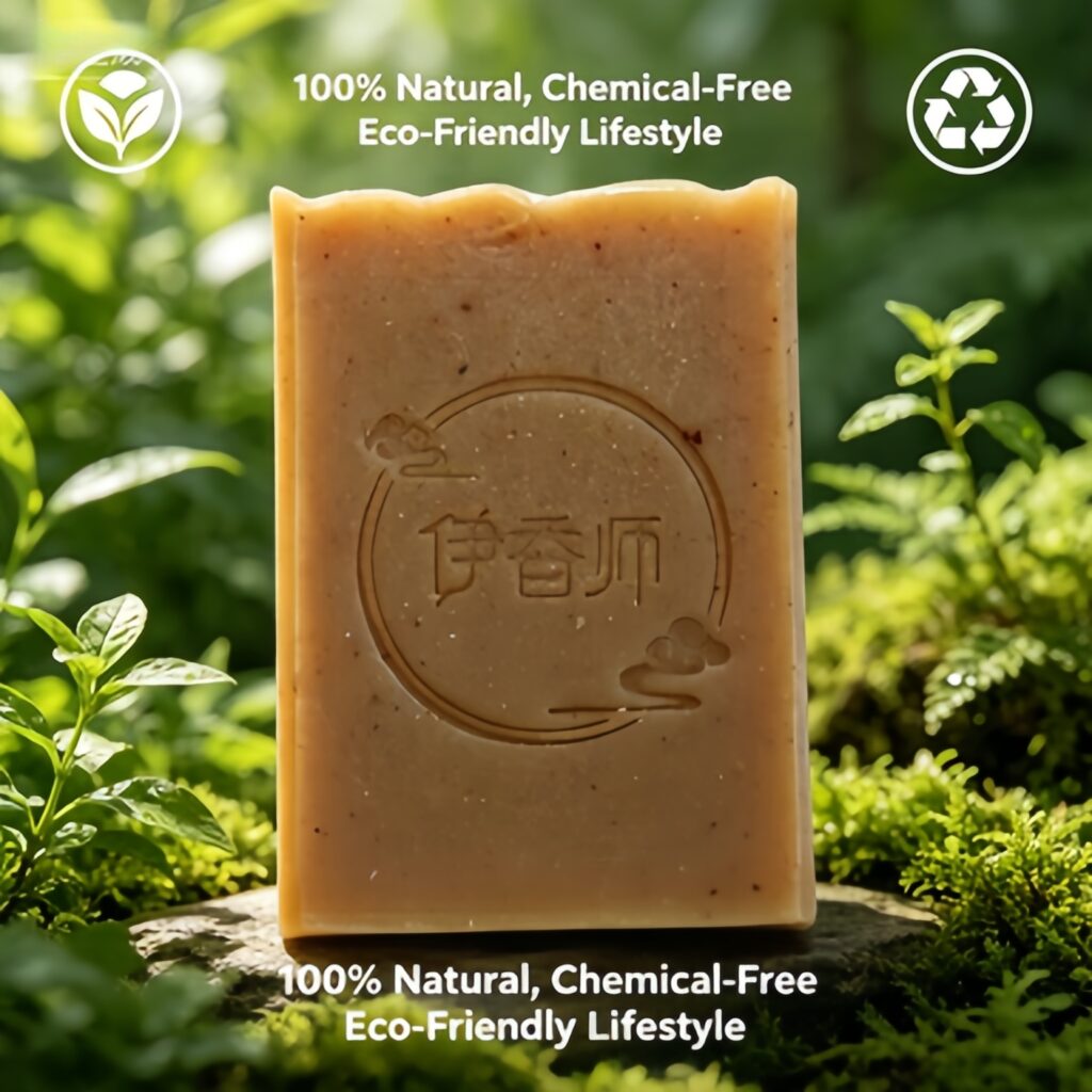 Handmade Moutan Bark Herbal Cold Process Soap, Peony Infused Oil Cleansing Bar, Natural Botanical Face Soap For Blemish & Acne Prone Skin, Balancing Moisture Bar &mdash; View 1
