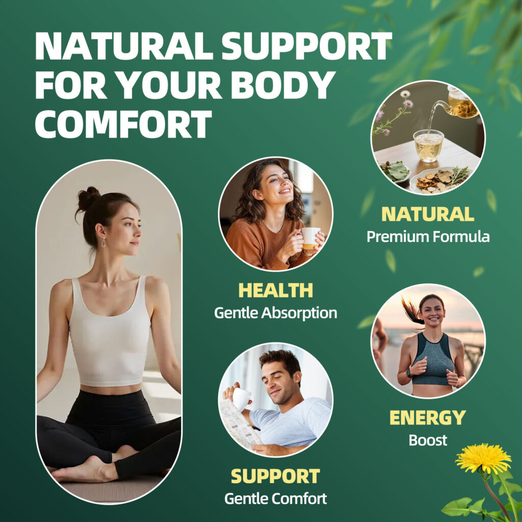 Natural Lymphatic Drainage Tea | Dandelion Root Detox Herbal Tea Bags — View 7