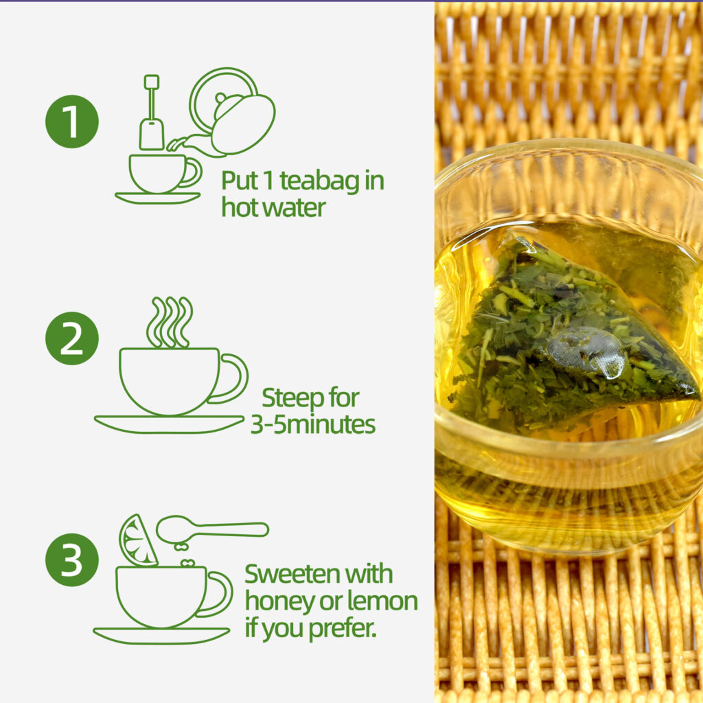 Pure Spearmint Herbal Tea Bags, Natural Caffeine-Free Refreshing Wellness Tea, Gentle Digestive Support & Mouth Freshening Tea for Daily Relaxation — View 6