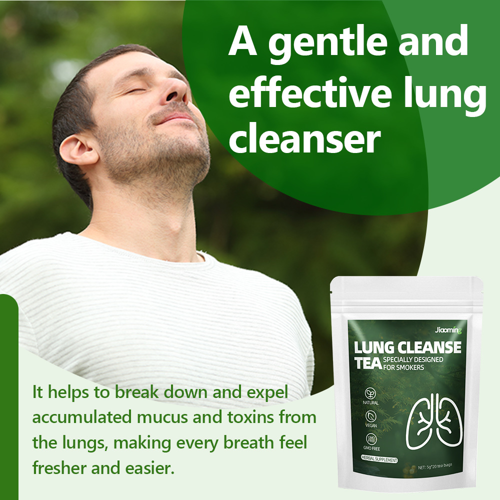 Caffeine-Free Lung Care Herbal Tea, Premium Gardenia Honeysuckle Chrysanthemum Cassia Seed Tea Bags, Gentle Respiratory Support & Internal Cooling Daily Wellness Drink — View 5