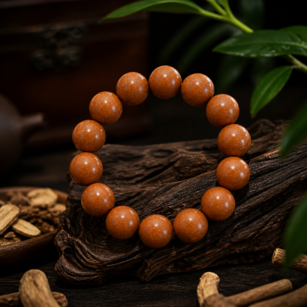 Natural Herbal Jewelry for Calm the Mind- Agarwood ,Rose,Benzoin,Sandalwood — View 6