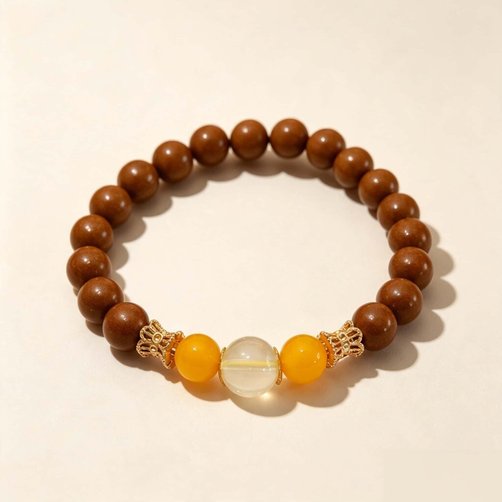 Xuezhi Ninglu Herbal Incense Bracelet, Gardenia Fresh Scent Spiritual Jewelry &mdash; View 1