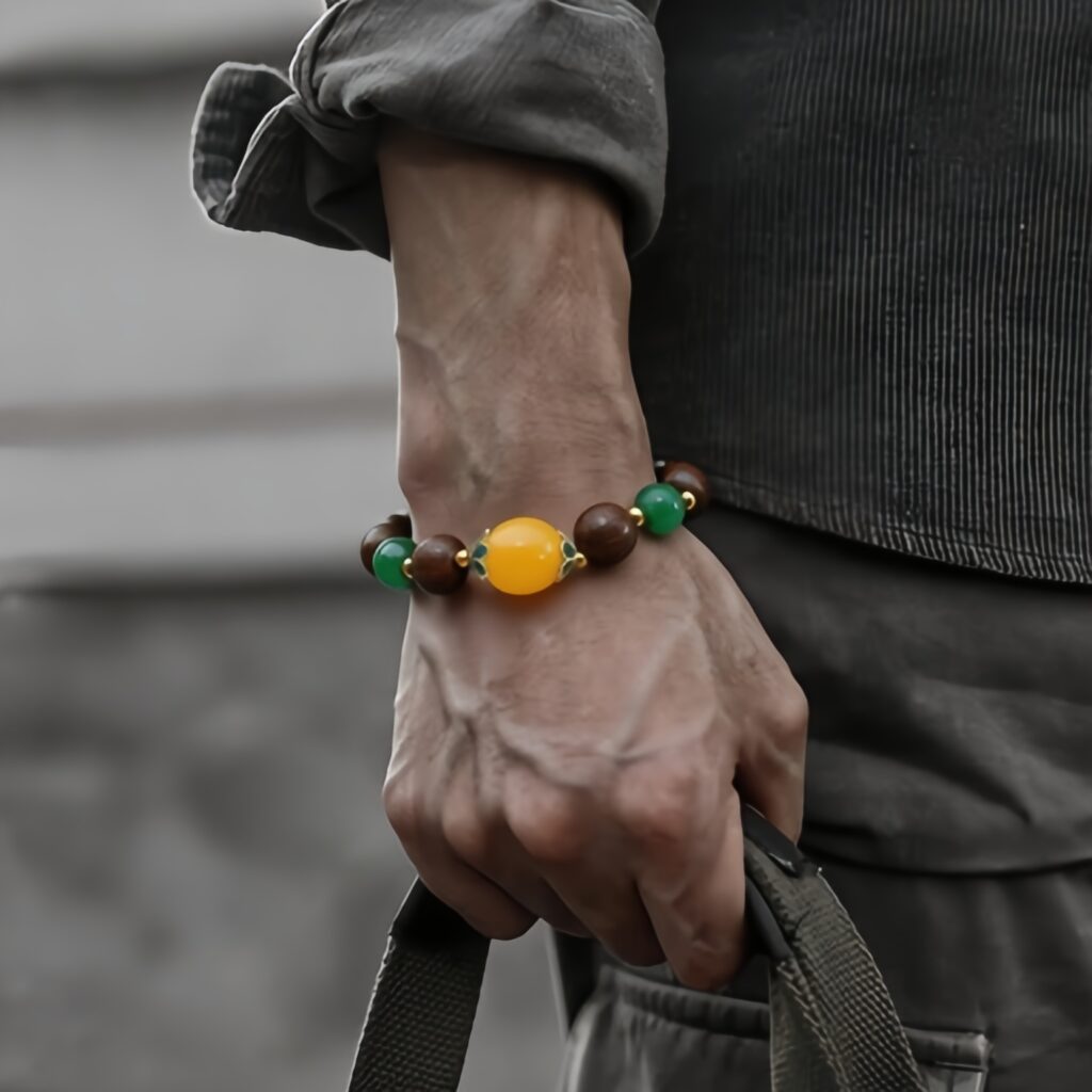 Herbal Aromatherapy Beaded Bracelet, Traditional Chinese Medicinal Scent Bracelet for Energy & Calm Mind — View 5