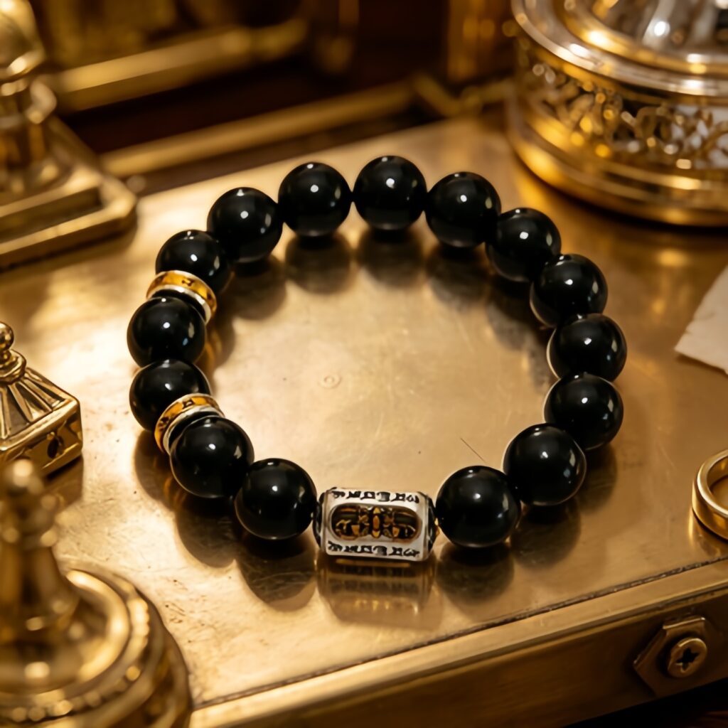 Tianyuan Four‑Symbols Herbal Incense Bracelet | Oriental Grounding Aromatherapy Spiritual Bracelet — View 3