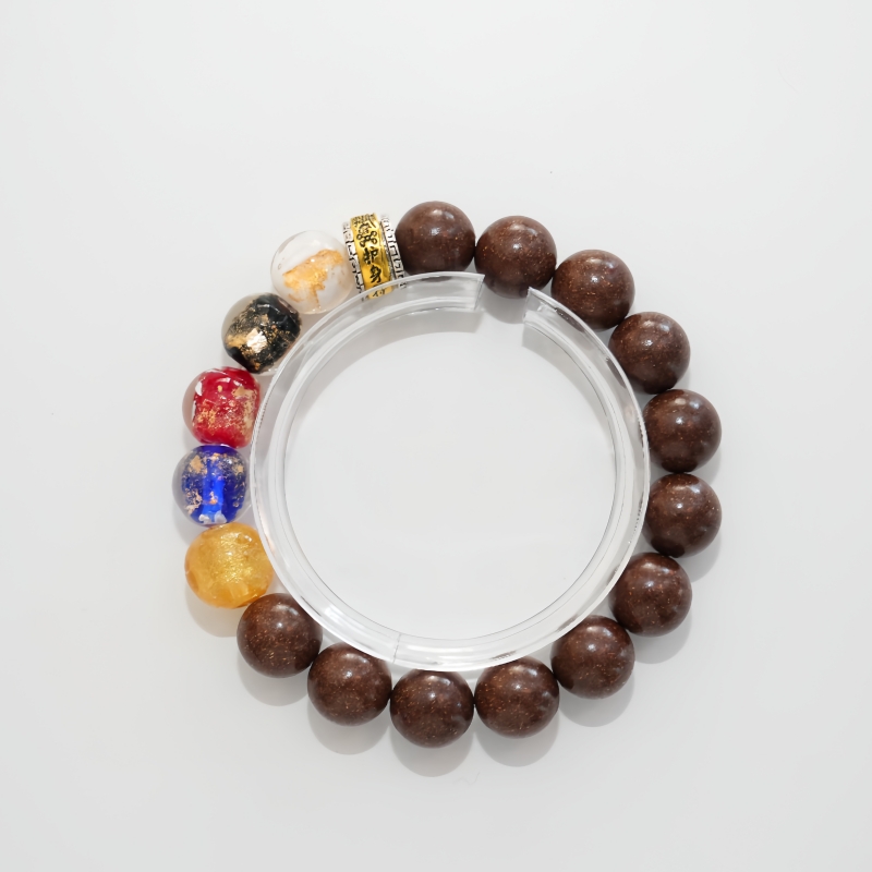 Oriental Herbal Aromatherapy Beaded Bracelet | Vitality Calming Talisman Bracelet with 5‑Color Symbol Beads — View 9