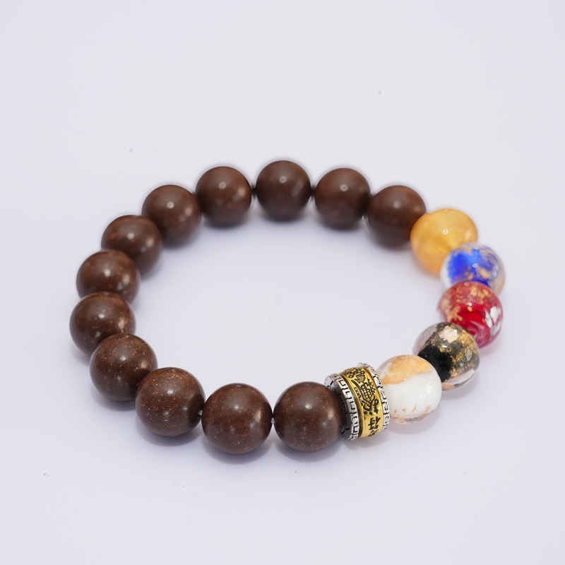 Oriental Herbal Aromatherapy Beaded Bracelet | Vitality Calming Talisman Bracelet with 5‑Color Symbol Beads — View 8