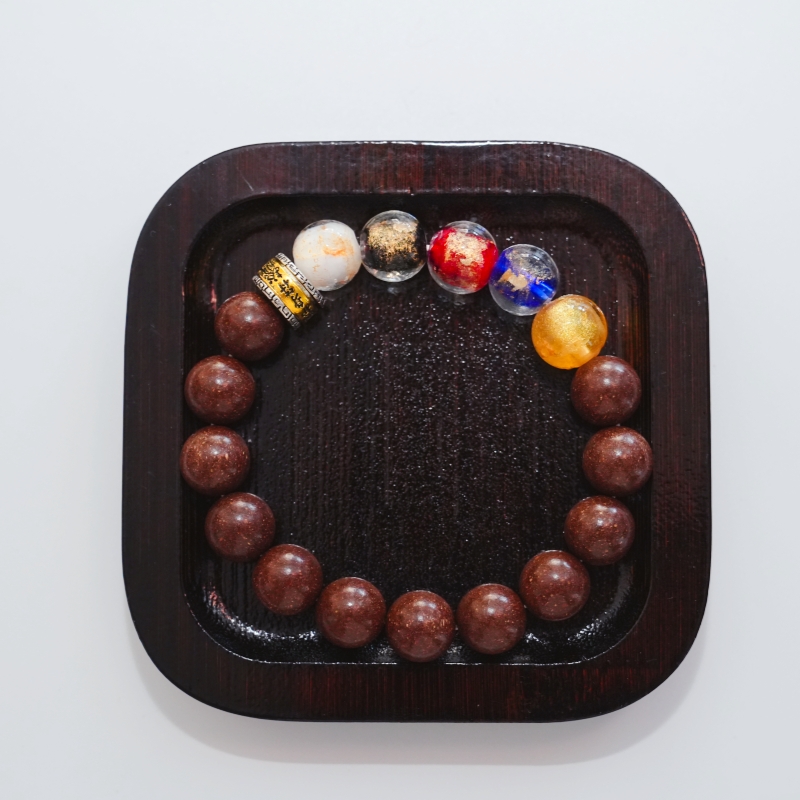 Oriental Herbal Aromatherapy Beaded Bracelet | Vitality Calming Talisman Bracelet with 5‑Color Symbol Beads — View 6