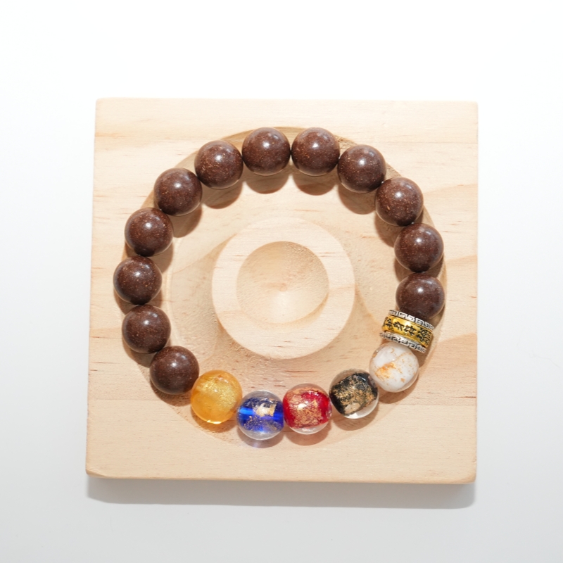 Oriental Herbal Aromatherapy Beaded Bracelet | Vitality Calming Talisman Bracelet with 5‑Color Symbol Beads — View 7