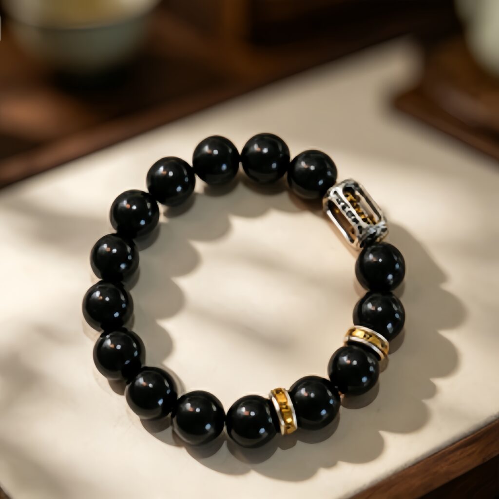 Tianyuan Four‑Symbols Herbal Incense Bracelet | Oriental Grounding Aromatherapy Spiritual Bracelet — View 4